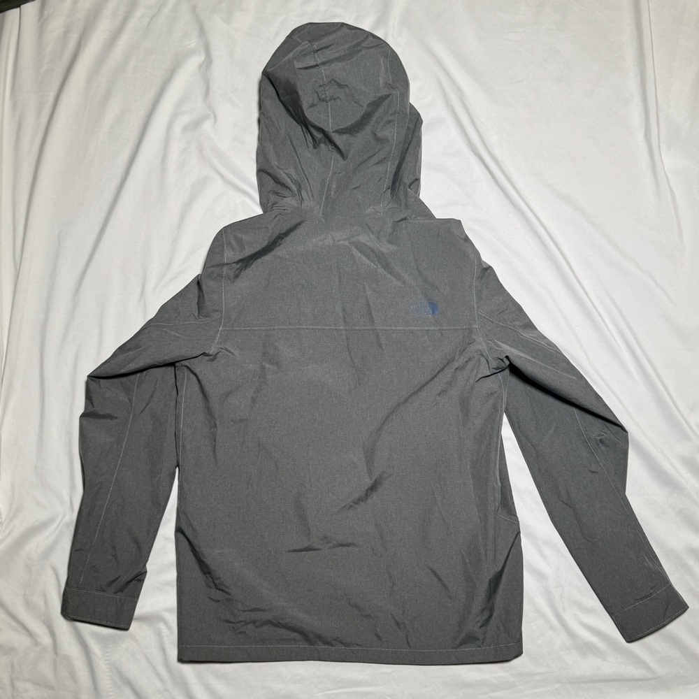 The North Face Men's Charcoal Hooded Raincoat - Picture 3 of 4